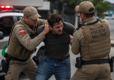 Segundo a Pol&iacute;cia Militar, homem apresentava sinais de altera&ccedil;&atilde;o e tentava agredir participantes no Gin&aacute;sio Cyriaco Fel&iacute;cio de Souza