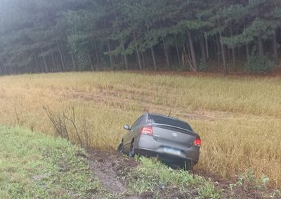 Motorista seguia de Barra Velha para Palmas (PR) quando perdeu o controle do ve&iacute;culo em uma curva