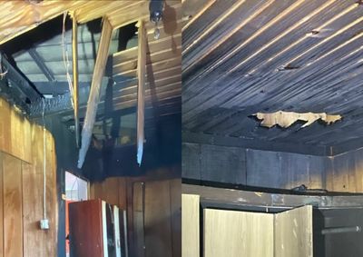 Fogo atingiu uma resid&ecirc;ncia na localidade de Col&ocirc;nia Nova e j&aacute; estava controlado quando os bombeiros chegaram