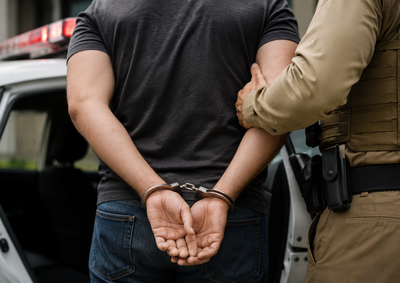 Segundo a PM, algemas foram utilizadas durante a condu&ccedil;&atilde;o diante do receio de fuga e hist&oacute;rico de agressividade