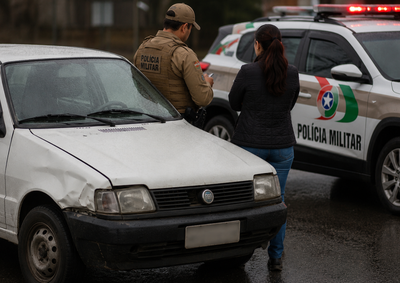 Segundo a condutora, Citro&euml;n C4 Pallas avan&ccedil;ou o cruzamento e atingiu seu ve&iacute;culo na via preferencial