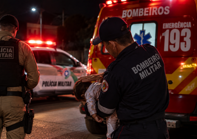 Sargento Amir Leite prestou as primeiras orienta&ccedil;&otilde;es pelo COPOM at&eacute; a chegada das equipes de emerg&ecirc;ncia em Tr&ecirc;s Barras