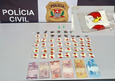 Investiga&ccedil;&atilde;o com aux&iacute;lio de drone flagrou a venda de drogas; suspeito reincidente foi preso com coca&iacute;na e maconha em Santa Cruz das Palmeiras