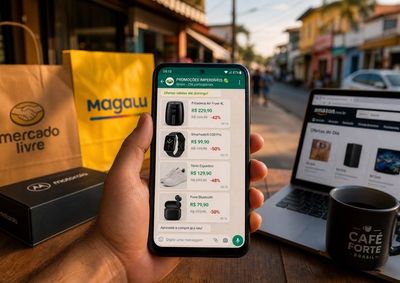 Ofertas da Shopee, Mercado Livre e Amazon selecionadas todos os dias, mais descontos exclusivos de lojas de Casa Branca e Vargem Grande do Sul e

