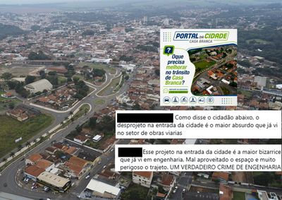 Internautas apontam o comportamento dos motoristas como principal desafio e classificam a entrada da cidade como "uma bizarrice"