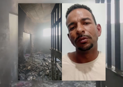 Carlos Eduardo Prando da Silva, de 34 anos, ateou fogo em objetos pessoais e permaneceu dentro da cela durante as chamas