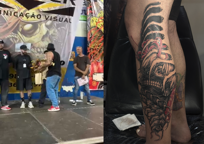 Tatuagem baseada na trajet&oacute;ria do personagem Kaneki levou mais de nove horas de cria&ccedil;&atilde;o e cerca de 12 horas de execu&ccedil;&atilde;o