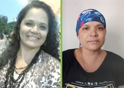Kassia Liarte de 38 anos, que estava h&aacute; um ano em S&atilde;o Paulo recebeu dia 16 de mar&ccedil;o o transplante de medula &oacute;ssea