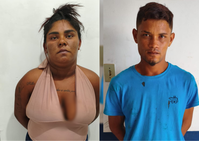 M&aacute;rcia Pereira, de 25 anos, e Francisco Felipe, de 26, foram presos por suspeita de tr&aacute;fico de drogas e posse ilegal de arma e arma de fogo