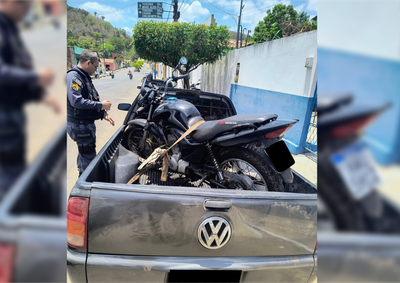 Ve&iacute;culo foi localizado pela Pol&iacute;cia Militar no centro de Duque Bacelar ap&oacute;s ser furtado na porta da resid&ecirc;ncia da v&iacute;tima, em Coelho Neto