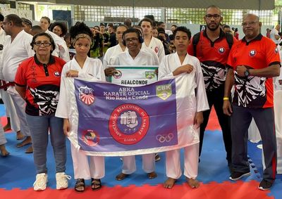 Leonel Matos e Miguel Santos foram campe&otilde;es baianos na modalidade kat&aacute; durante competi&ccedil;&atilde;o realizada em Salvador