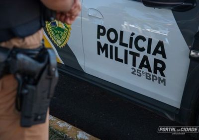  Foragido rompeu tornozeleira eletr&ocirc;nica em janeiro e tentou fugir pulando muros, mas foi capturado pela PM e levado &agrave; Delegacia de Umuarama.