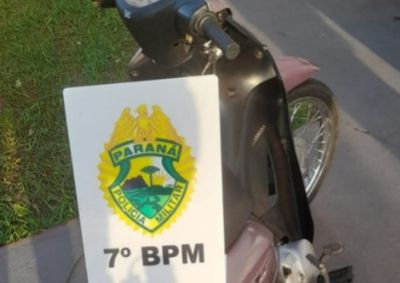 Ve&iacute;culo foi localizado na Avenida Paran&aacute; ap&oacute;s den&uacute;ncia; nenhum suspeito foi encontrado e a moto ser&aacute; devolvida ao propriet&aacute;rio.