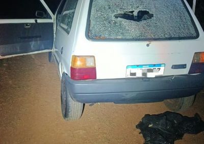 Ve&iacute;culo foi localizado em uma estrada rural de Quarto Centen&aacute;rio; buscas por poss&iacute;veis v&iacute;timas foram realizadas, mas ningu&eacute;m foi encontrado.