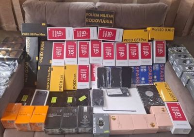 Mercadorias estrangeiras sem documenta&ccedil;&atilde;o fiscal foram encontradas em duas malas durante fiscaliza&ccedil;&atilde;o da PRE em Goioer&ecirc;.