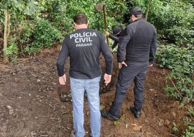 Informa&ccedil;&otilde;es repassadas por um homem preso em Cianorte levaram a Pol&iacute;cia Civil at&eacute; uma cova rasa na zona rural de Para&iacute;so do Norte.