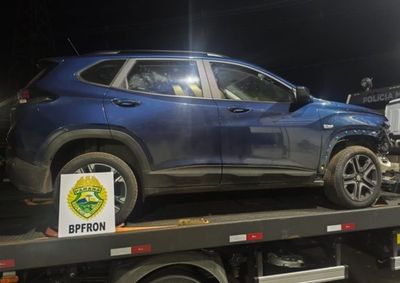 Chevrolet Tracker foi encontrado em uma oficina durante opera&ccedil;&atilde;o; homem disse que havia sido contratado para levar o ve&iacute;culo at&eacute; Ponta Por&atilde;.