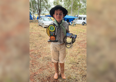 Giovani Henrique Ferreira Garcia conquistou o primeiro lugar no 44&ordm; Encontro Cultural do CTG Sep&eacute; Tiaraju e levou o nome do munic&iacute;pio ao topo do p&oacute;dio