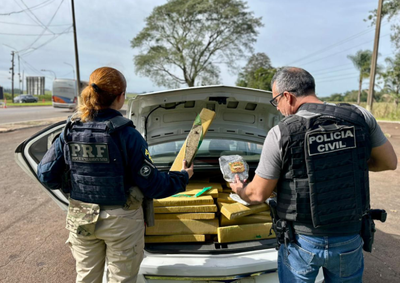 Motorista foi preso ap&oacute;s confessar que transportava a carga. Apreens&atilde;o ocorreu em Santa Terezinha de Itaipu.