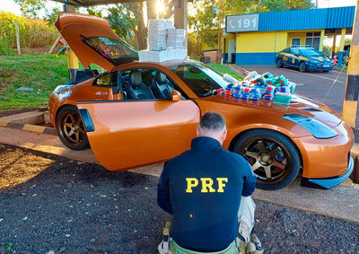 Motorista paraguaio fugiu a p&eacute; ap&oacute;s pedir para usar o banheiro da unidade da PRF. Carga seria levada at&eacute; Cascavel e depois para S&atilde;o Paulo.