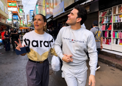Atriz percorreu o com&eacute;rcio paraguaio ao lado do influenciador igua&ccedil;uense Wag Oliveira e mostrou aos seguidores que Ciudad del Este vai al&eacute;m das compras.