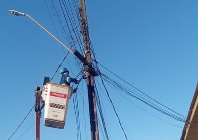 A&ccedil;&atilde;o come&ccedil;a nas avenidas Jorge Schimmelpfeng e Paran&aacute;. Nos &uacute;ltimos meses, 6,3 toneladas de fios j&aacute; foram retiradas da cidade.