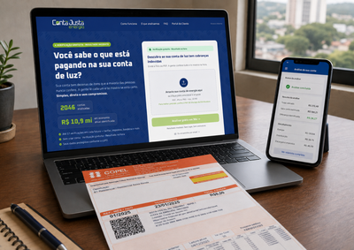 Ferramenta analisa faturas da Copel em poucos segundos e aponta poss&iacute;veis erros em tarifas, impostos, bandeiras e registros de consumo.