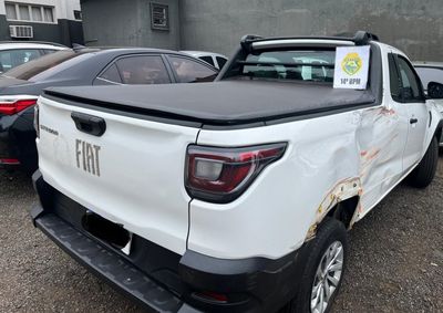 Fiat Strada foi encontrada durante patrulhamento no Jardim Jupira; detalhes sobre suspeitos n&atilde;o foram divulgados.
