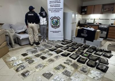 Suboficial mora em Presidente Franco e foi detido em opera&ccedil;&atilde;o em Luque. Droga inclu&iacute;a variedades ICE e DRY, consideradas de maior valor.