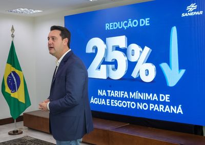 Redu&ccedil;&atilde;o vale para a faixa de consumo de at&eacute; 5 mil litros por unidade e ser&aacute; aplicada automaticamente no pagamento por Pix ou c&oacute;digo de barras.