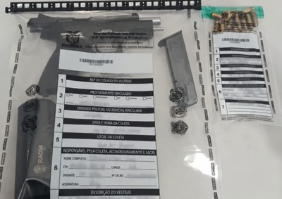 Suspeito ignorou as ordens do policial e apertou o gatilho da pistola. O tiro n&atilde;o saiu porque n&atilde;o havia muni&ccedil;&atilde;o na c&acirc;mara da arma.