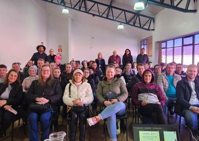 Mais de 180 produtores passaram pelos treinamentos, que foram conduzidos pelo extensionista rural da Emater, Ricardo Capelli.