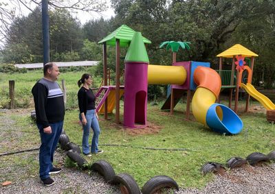 A pracinha j&aacute; est&aacute; pronta e &agrave; disposi&ccedil;&atilde;o dos alunos, proporcionando mais divers&atilde;o, lazer e momentos de conviv&ecirc;ncia para as crian&ccedil;as.
