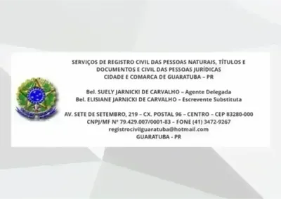 Servi&ccedil;os de Registro Civil das Pessoas Naturais, T&iacute;tulos e Documentos e Civil das Pessoas Jur&iacute;dicas da Cidade e Comarca de Guaratuba &ndash; PR