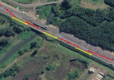 Pista sentido Curitiba ser&aacute; interditada a partir das 21h para i&ccedil;amento de vigas
