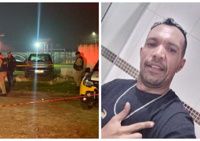 Cristiano Jesus Santos, de 40 anos, bateu o carro em um muro ao tentar fugir.