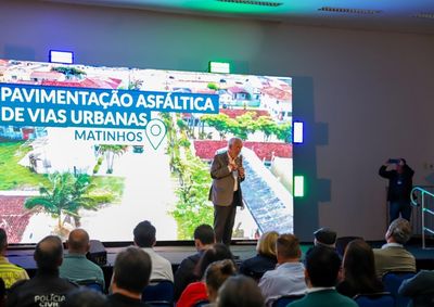 Conv&ecirc;nio destina R$ 50 milh&otilde;es para pavimentar 26 ruas do munic&iacute;pio.