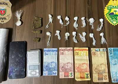 Opera&ccedil;&atilde;o conjunta das Pol&iacute;cias Militar e Civil cumpriu dilig&ecirc;ncias ap&oacute;s den&uacute;ncias e apreendeu coca&iacute;na, maconha, dinheiro e materiais ligados ao tr&aacute;fico.