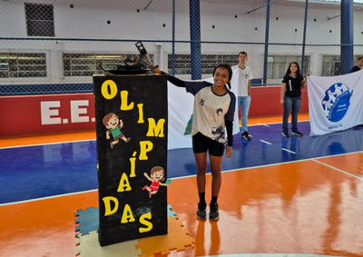 Relembre a abertura das Olimp&iacute;adas da Escola Estadual Santo Ant&ocirc;nio, em 2025, que marcou a entrega da quadra reformada e celebrou o esporte em Ibertioga