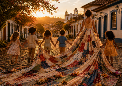 Na coluna Pedra de Amolar, a escritora Juliana Prado transforma um vestido em met&aacute;fora de liberdade, esperan&ccedil;a e renascimento