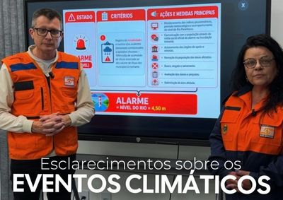 Rio est&aacute; em aproximadamente 3 metros e deve seguir est&aacute;vel na cidade; n&iacute;vel de aten&ccedil;&atilde;o s&oacute; &eacute; acionado a partir de 3,5 metros.