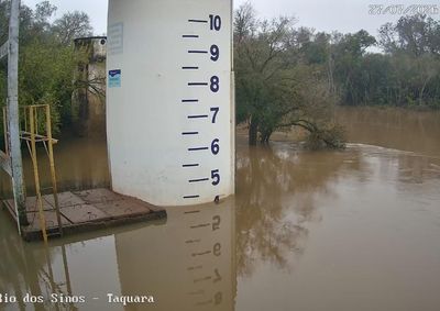 Levantamento aponta queda no Rio dos Sinos e redu&ccedil;&atilde;o do Paranhana; equipes seguem acompanhando as condi&ccedil;&otilde;es dos cursos d&rsquo;&aacute;gua.