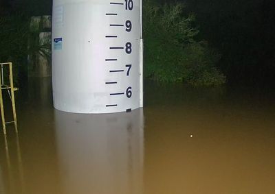 Conforme a medi&ccedil;&atilde;o realizada &agrave;s 20h, o Rio dos Sinos, no ponto de capta&ccedil;&atilde;o localizado no bairro Empresa, atingiu 5m03c.