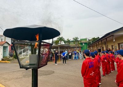 Centelha ser&aacute; conduzida at&eacute; a Brigada Militar e marca a prepara&ccedil;&atilde;o para as comemora&ccedil;&otilde;es da Semana da P&aacute;tria no munic&iacute;pio.