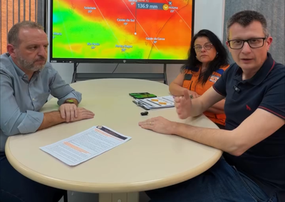 Prefeitura e Defesa Civil alertam para possibilidade de alagamentos pontuais e transbordamento do rio, especialmente entre a madrugada de s&aacute;bado e domingo.