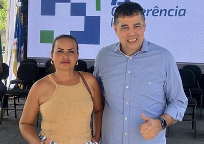 Pr&eacute;-candidata a deputada federal pelo MDB destacou a atua&ccedil;&atilde;o de Heleno na sa&uacute;de p&uacute;blica