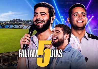Com expectativa de casa cheia, evento re&uacute;ne dois dos maiores nomes da m&uacute;sica brasileira no Est&aacute;dio Ipating&atilde;o, em Ipatinga