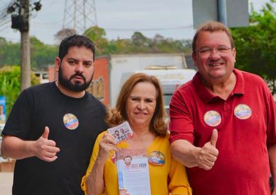 Deputado estadual realizou caminhada no bairro Cana&atilde; ao lado da ex-prefeita Cec&iacute;lia Ferramenta e de lideran&ccedil;as pol&iacute;ticas e comunit&aacute;rias