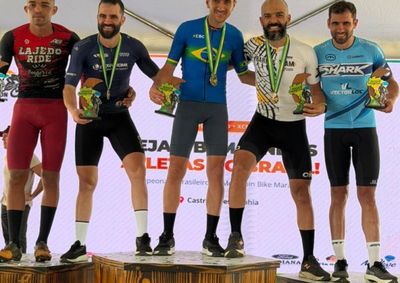 Tiago Barba ficou em terceiro lugar na prova de mountain bike maratona realizada no estado da Bahia.