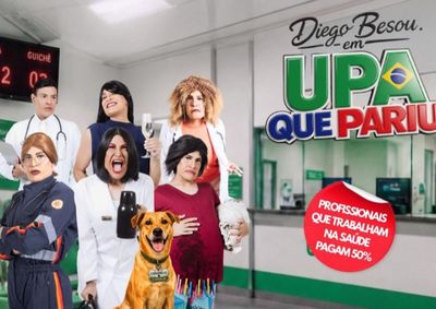Montagem c&ocirc;mica aborda rotina dos profissionais de sa&uacute;de e ser&aacute; encenada no Teatro Z&eacute;lia Olguin, no bairro Cariru, a partir das 20h.